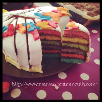 rainbow cake chocolat
