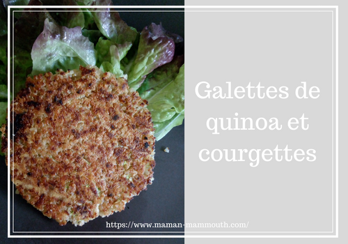 Galettes au quinoa et courgettes